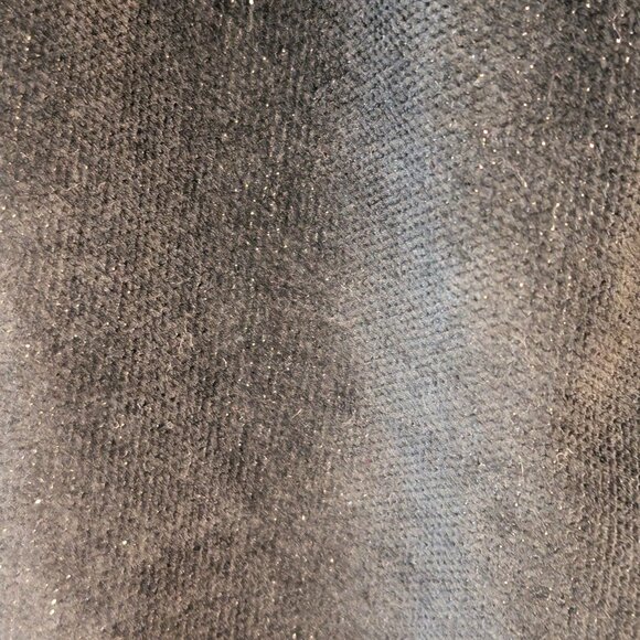 St John Sport Vintage Womens Sz 12 Black Sparkle Velour Straight Wide Leg Pants - Picture 7 of 11